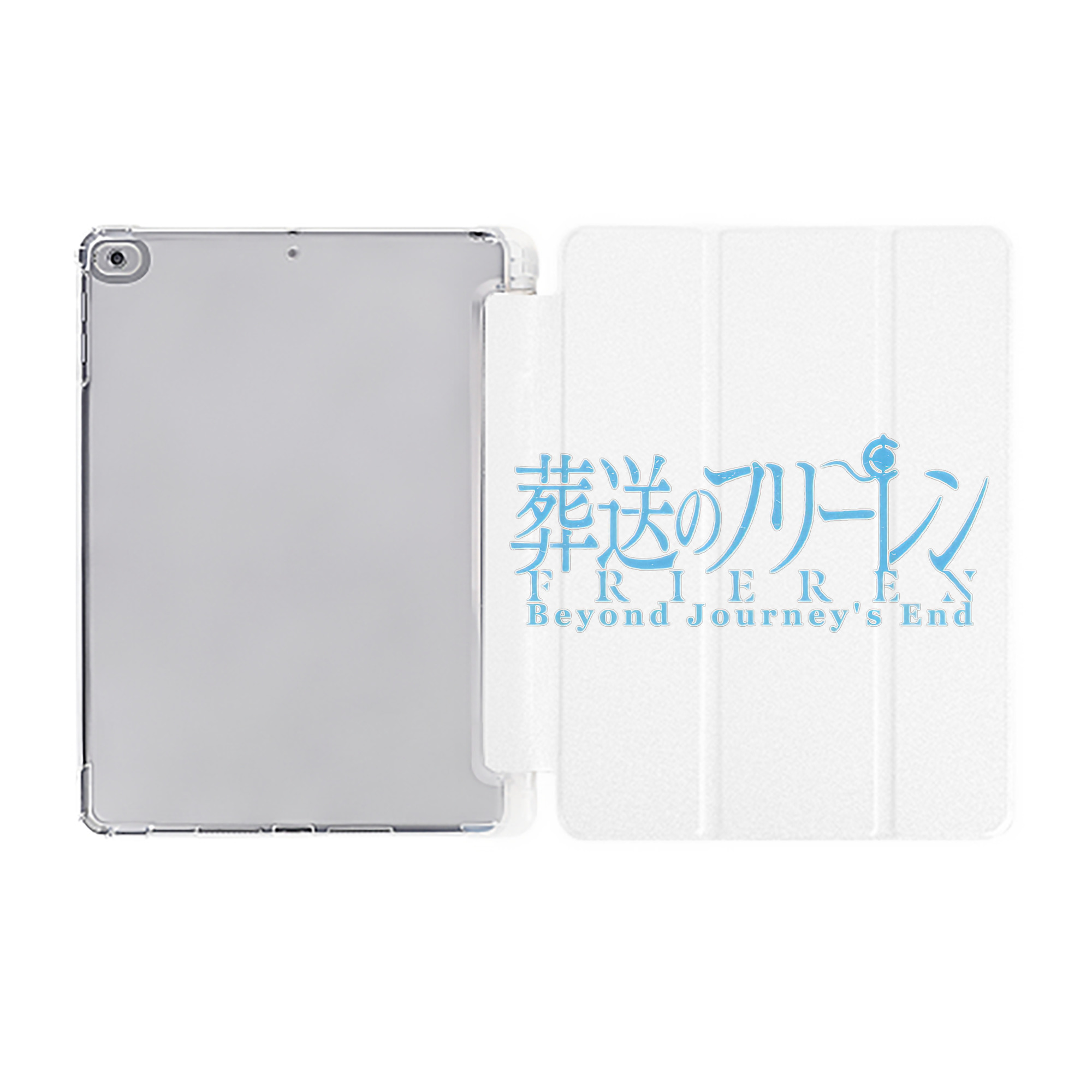 （画像用） 葬送のフリーレン Frieren IPad ケース ペン収納付き 三つ折りスタンド PUレザー×シリコン 対応機種9.5/10.5/10.9インチ